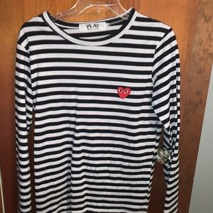 CDG size large long t shirt